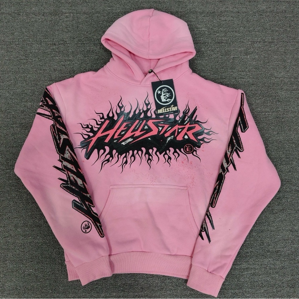 Hellstar Pink Graphic Hoodie